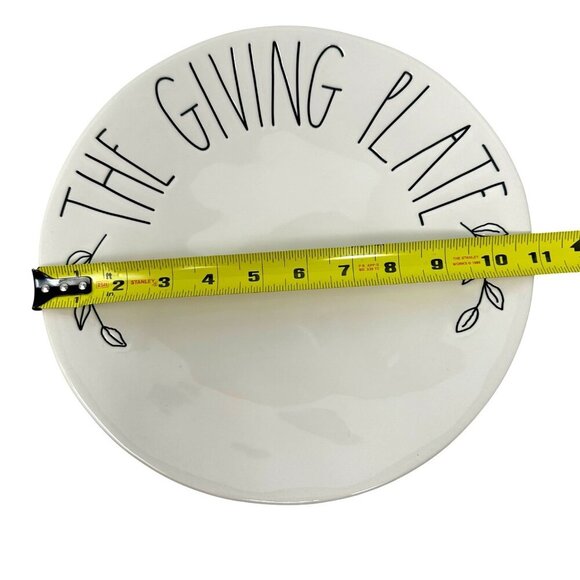 Rae Dunn Giving Plate Ceramic 11in  Fall Autumn Holiday Cookie Tray Gifting - Picture 7 of 8